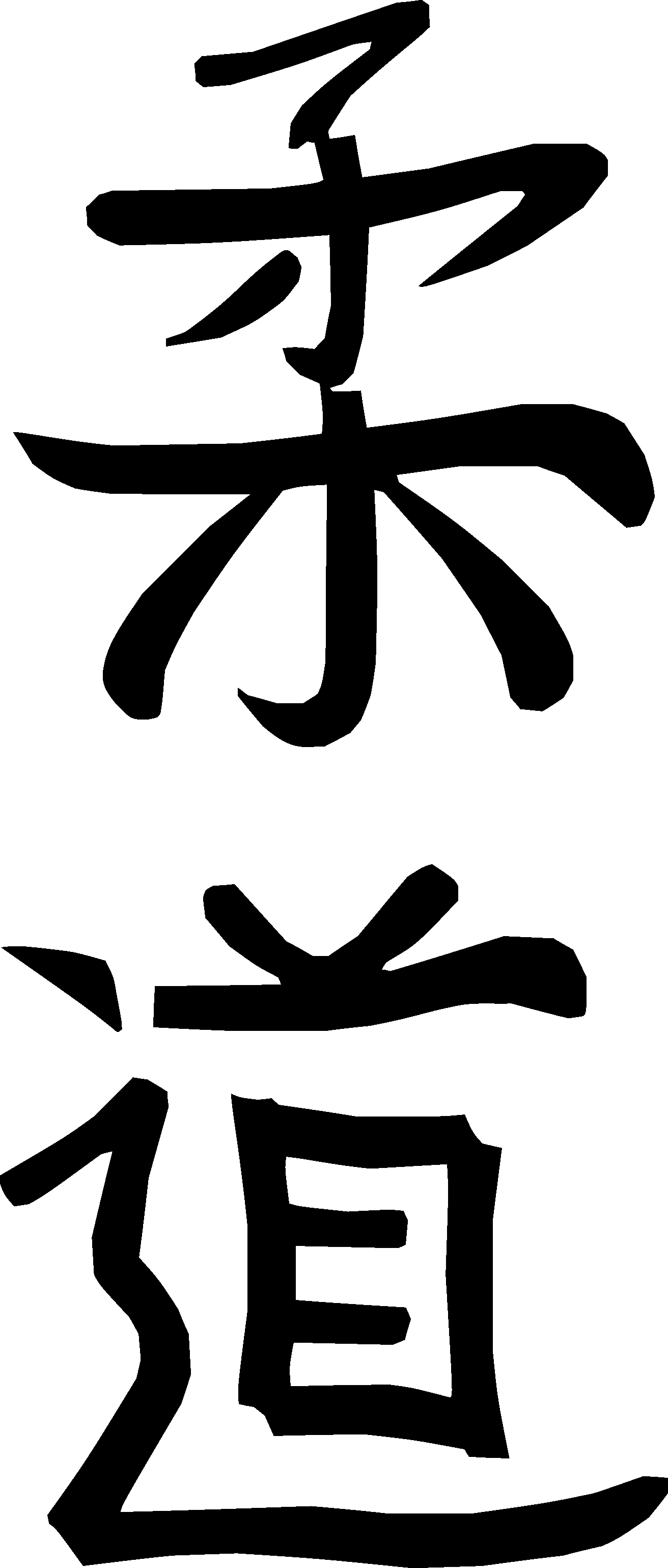 Judo-Schriftzug